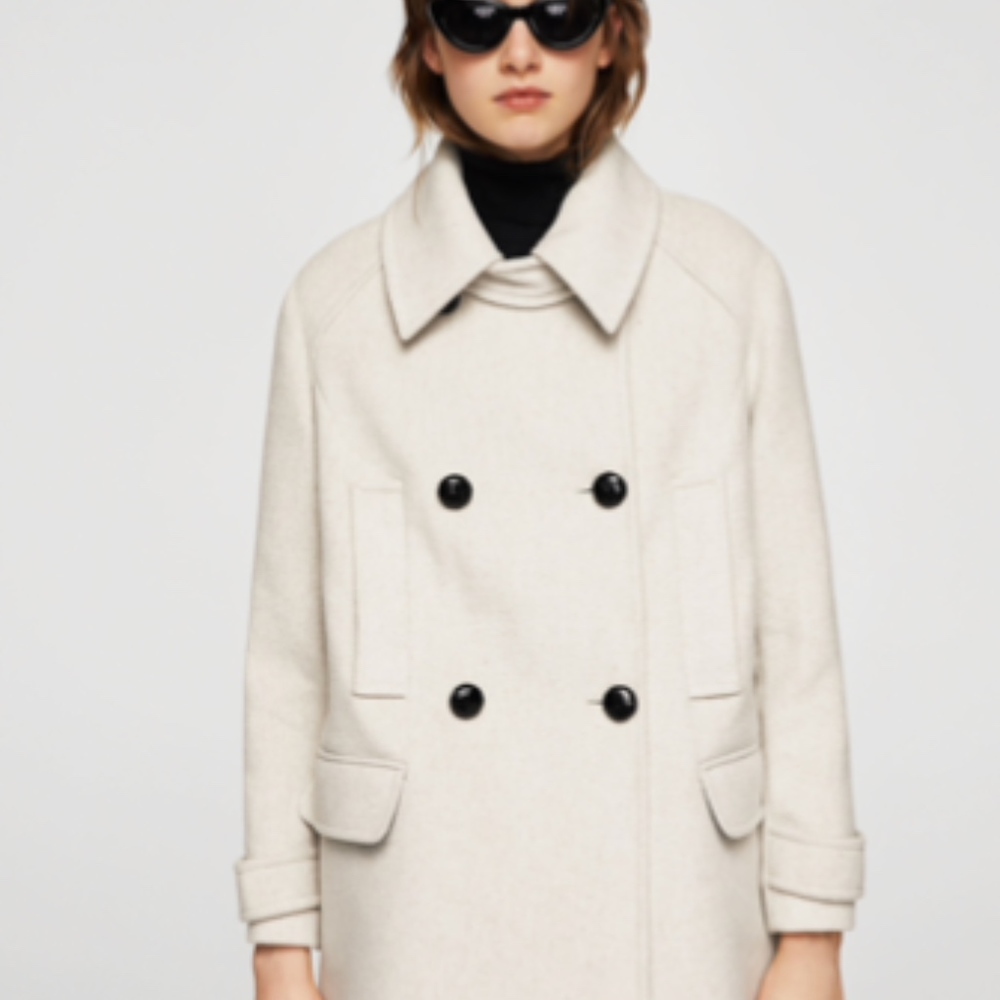 MANGO CASUAL Wool Coat